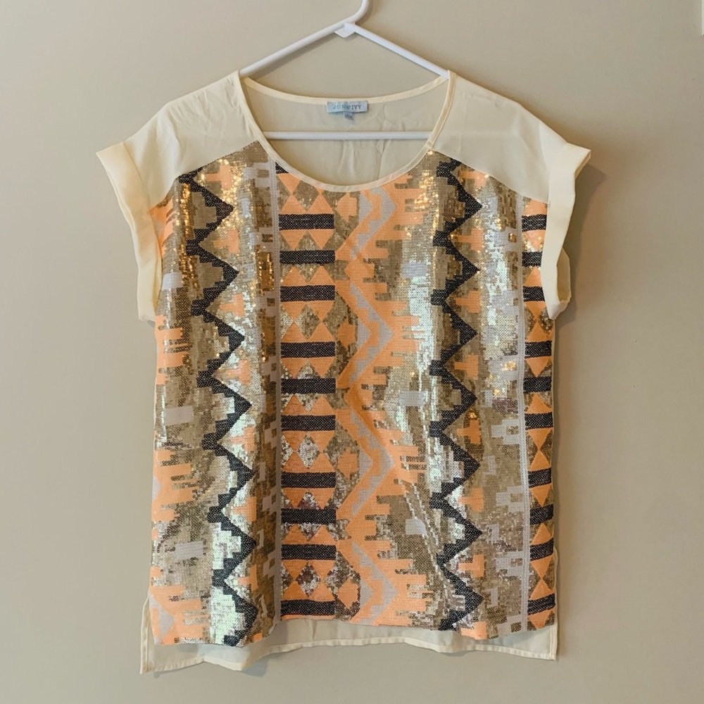 Sequin top